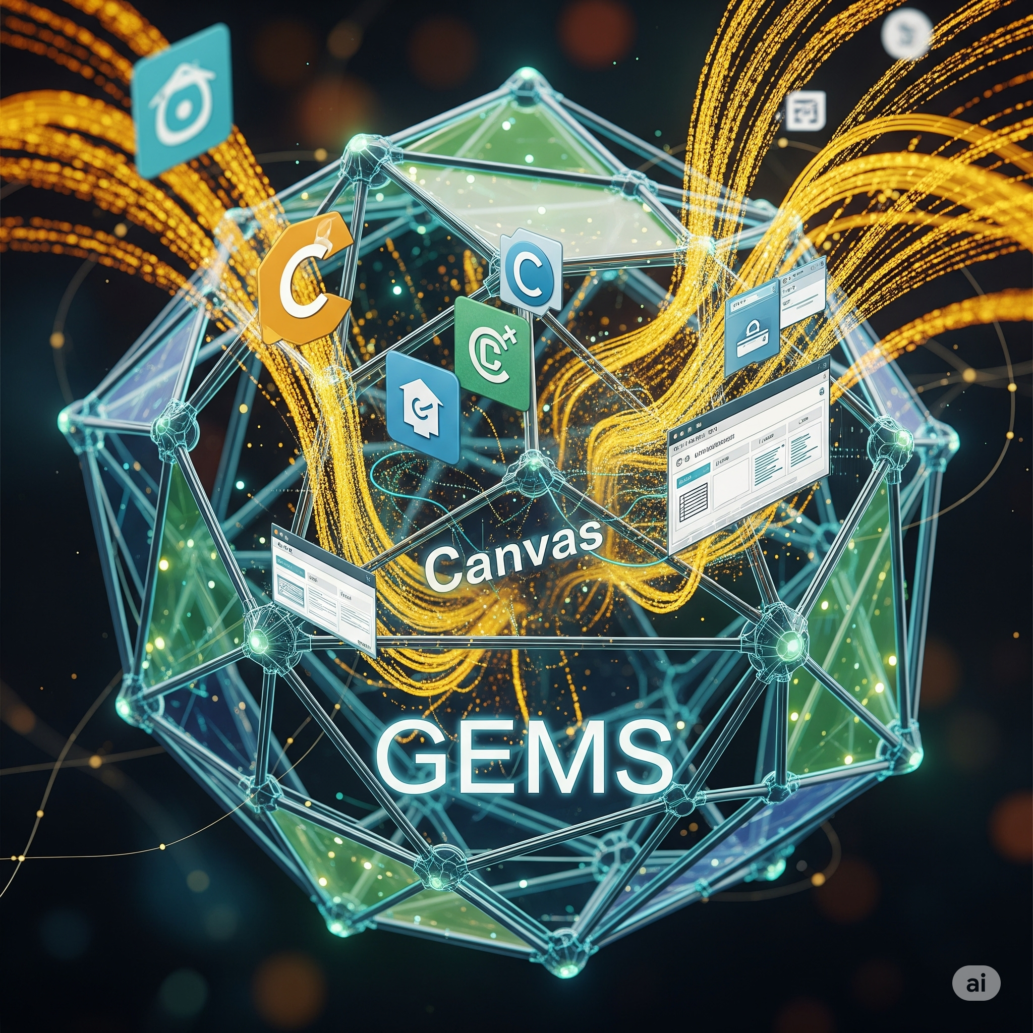 GEMS e Canvas:  assistenti virtuali creativi